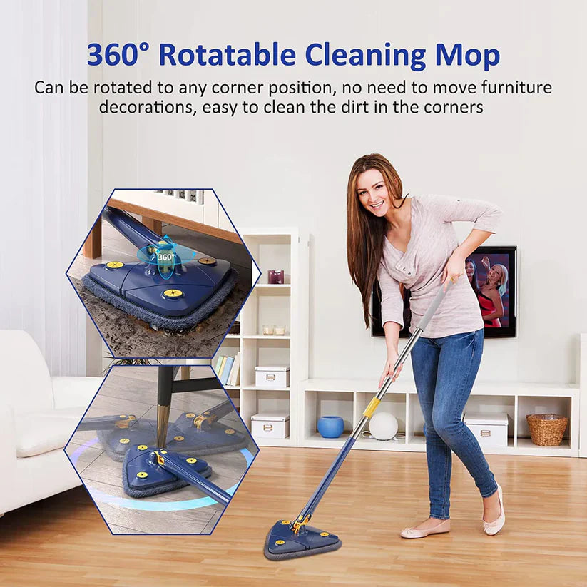 360° Rotatable Triangle Cleaning Mop! 🧹