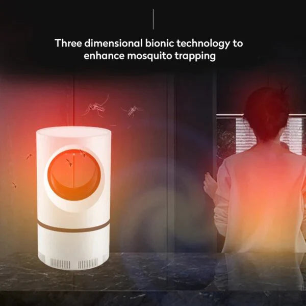 Portable USB Mosquito Killer Lamp - Silent UV LED Insect Trap with Suction Fan