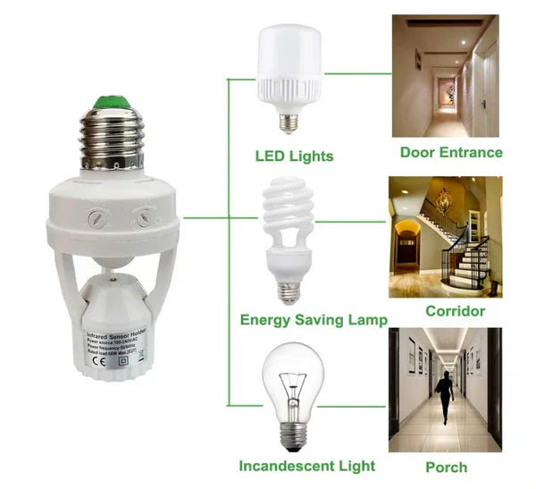 Motion Sensor Light Socket