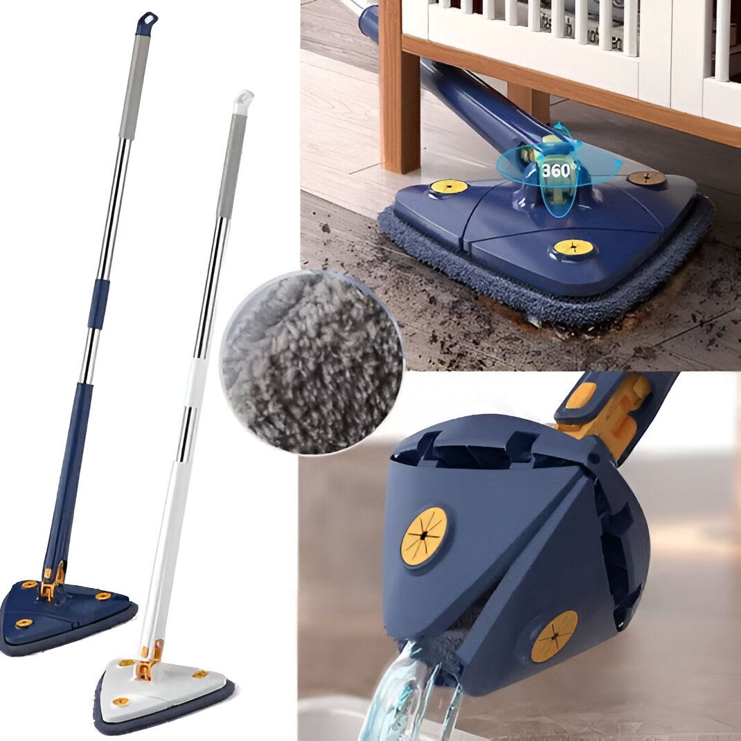 360° Rotatable Triangle Cleaning Mop! 🧹