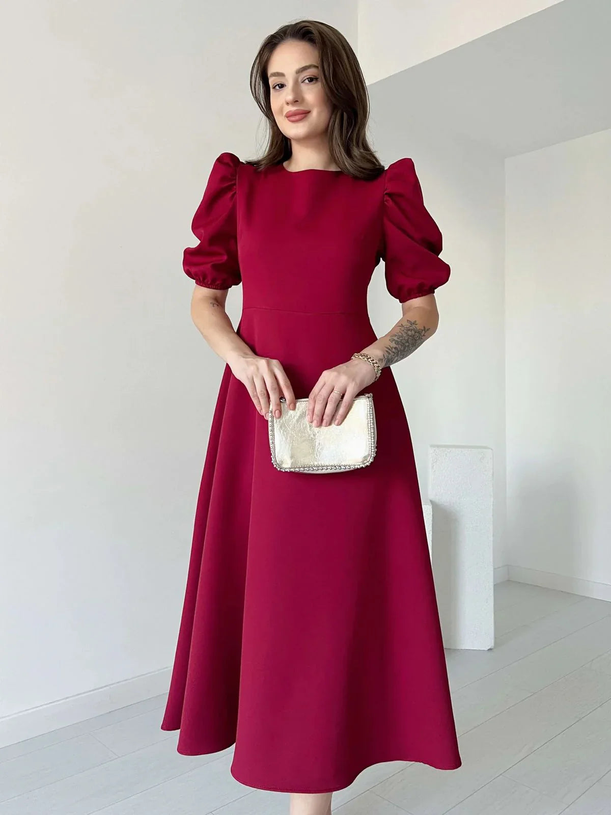 Graceful Elegance Midi Dress