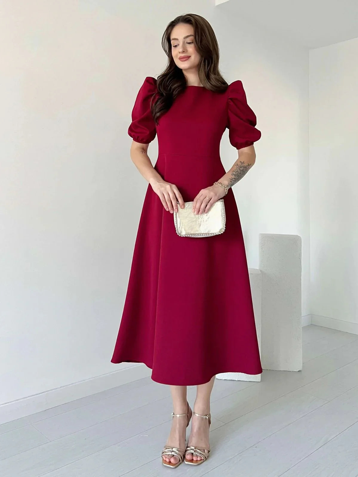 Graceful Elegance Midi Dress