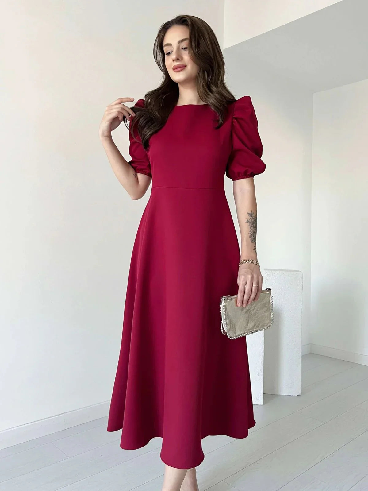 Graceful Elegance Midi Dress