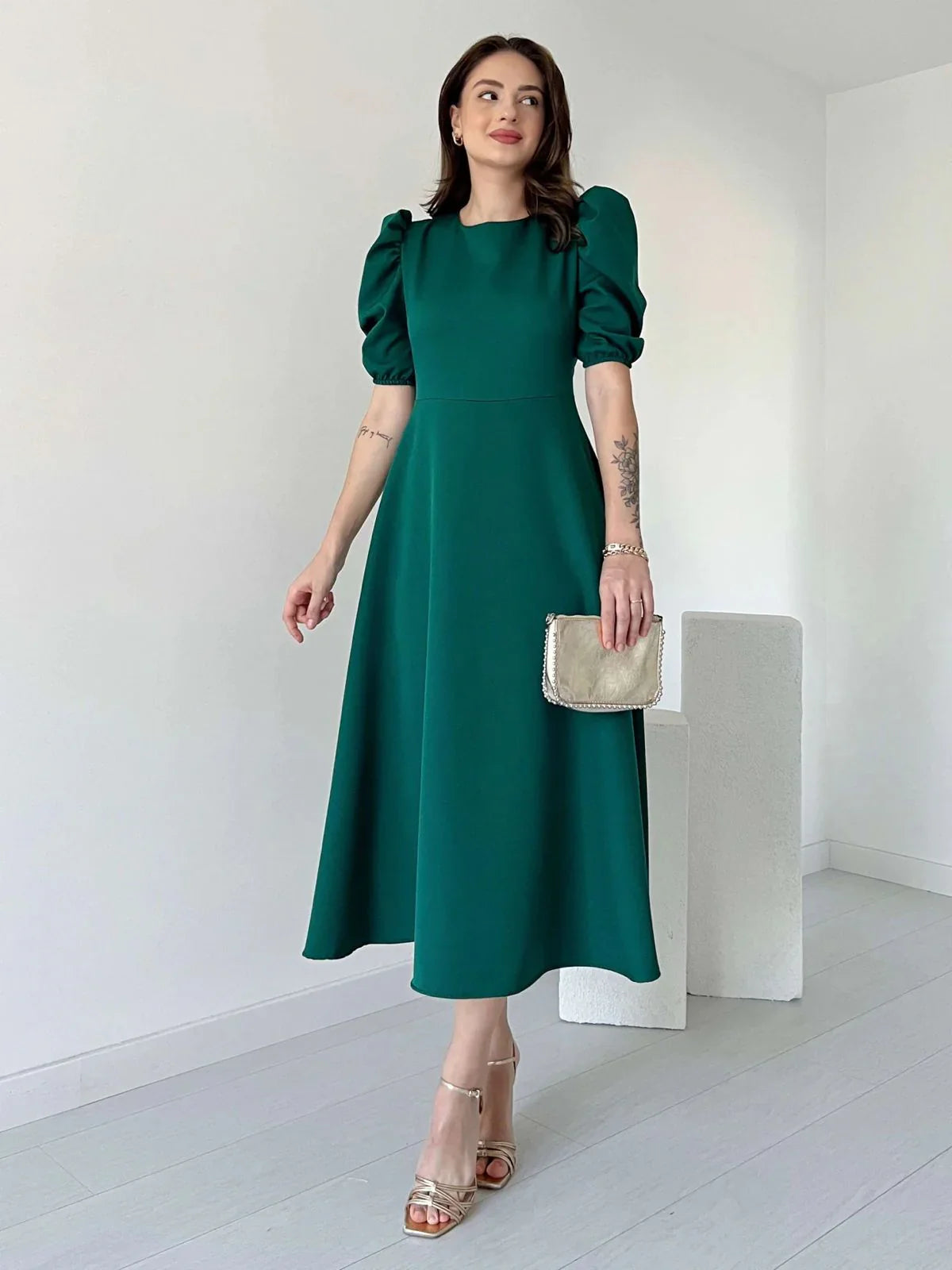 Graceful Elegance Midi Dress