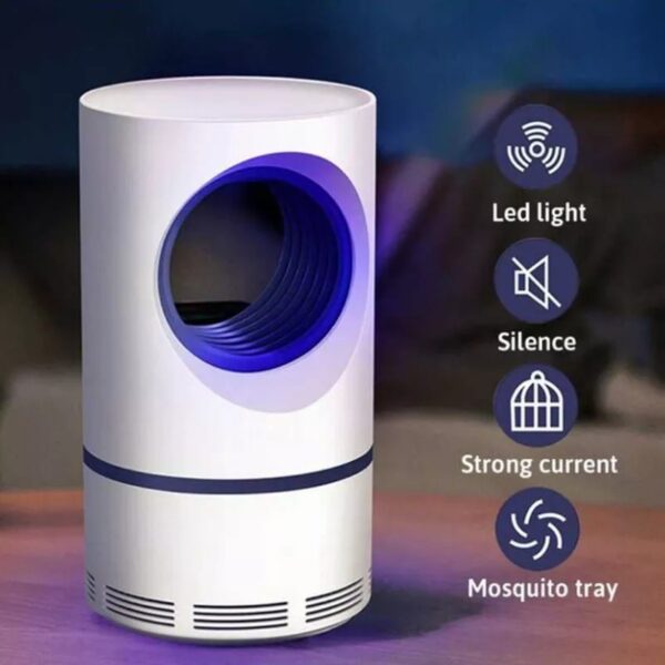 Portable USB Mosquito Killer Lamp - Silent UV LED Insect Trap with Suction Fan