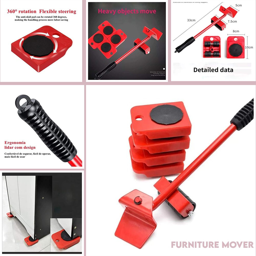 Heavy-Duty Furniture Mover Set – Lifter and Roller Tools